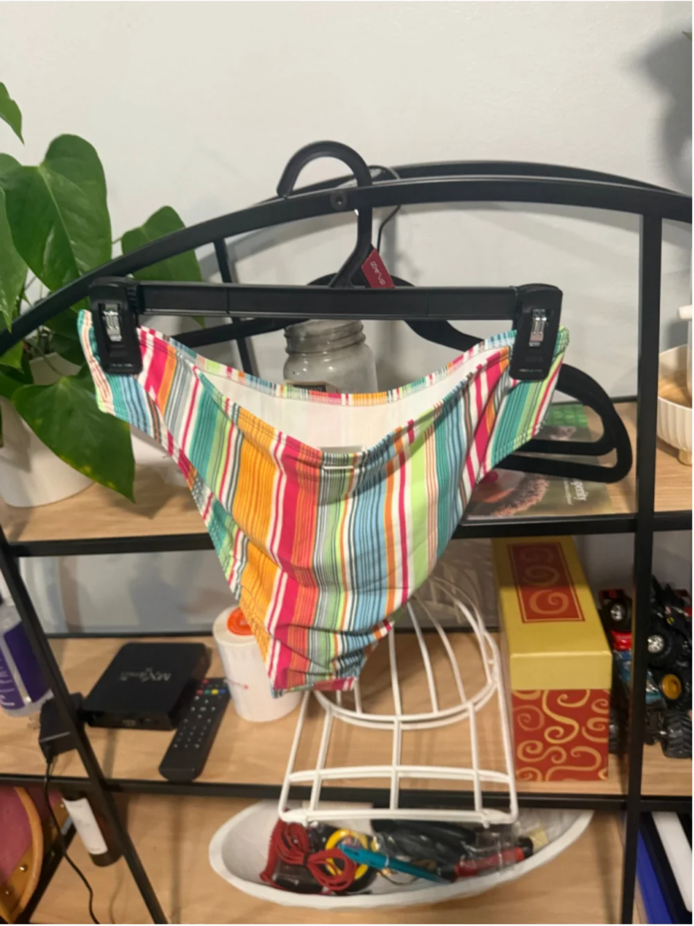 Women's Roxy Bikini Bottom Size L Multi-color Striped